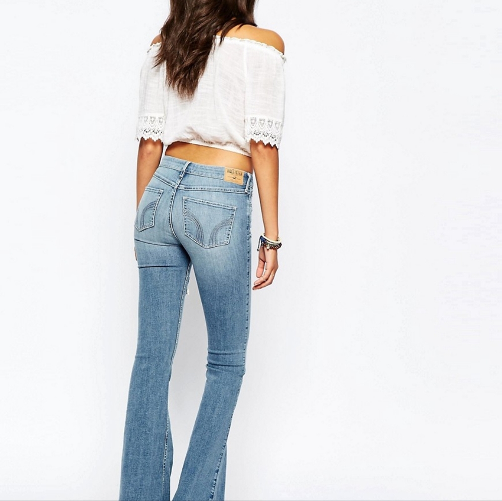 VINTAGE Hollister Cali Flare Jeans Size 1 Regular Medium wash